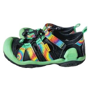 Keen Kids knotch creek sandals  tie dye green waterproof Size 13